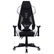 Кресло игровое Cactus CS-CHR-090BLW черный/белый сиденье черный/белый эко.кожа крестовина пластик пластик черный/белый — фотография 3
