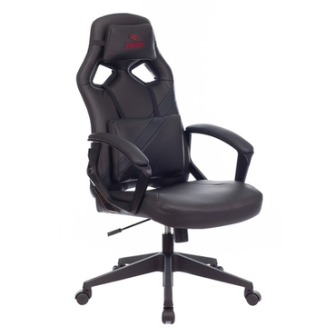 Кресло игровое Бюрократ, Zombie DRIVER BLACK (черный  искусственная кожа с подголов. крестовина пластик)