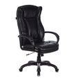 Кресло руководителя Бюрократ, CH-879N/Leather Venge Black (иск. кожа черный, крестовина пластик) — основная фотография