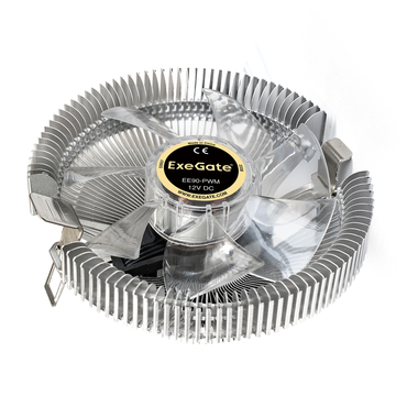Кулер ExeGate EE90-PWM (Al, LGA 775/1150/1151/1155/1156/1200/1700/AM2/AM2+/AM3/AM3+/AM4/FM1/FM2/754/, TDP 75W, Fan 90mm, PWM, 800-2400RPM, Hydro beari