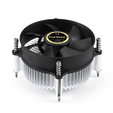 Кулер ExeGate EK-11508.PWM (Al, LGA1150/1151/1155/1156/1200, TDP 75W, Fan 90mm, PWM, 1200-2600RPM, Hydro bearing, 4pin, 11-24db, 285г, с термопастой,  — основная фотография