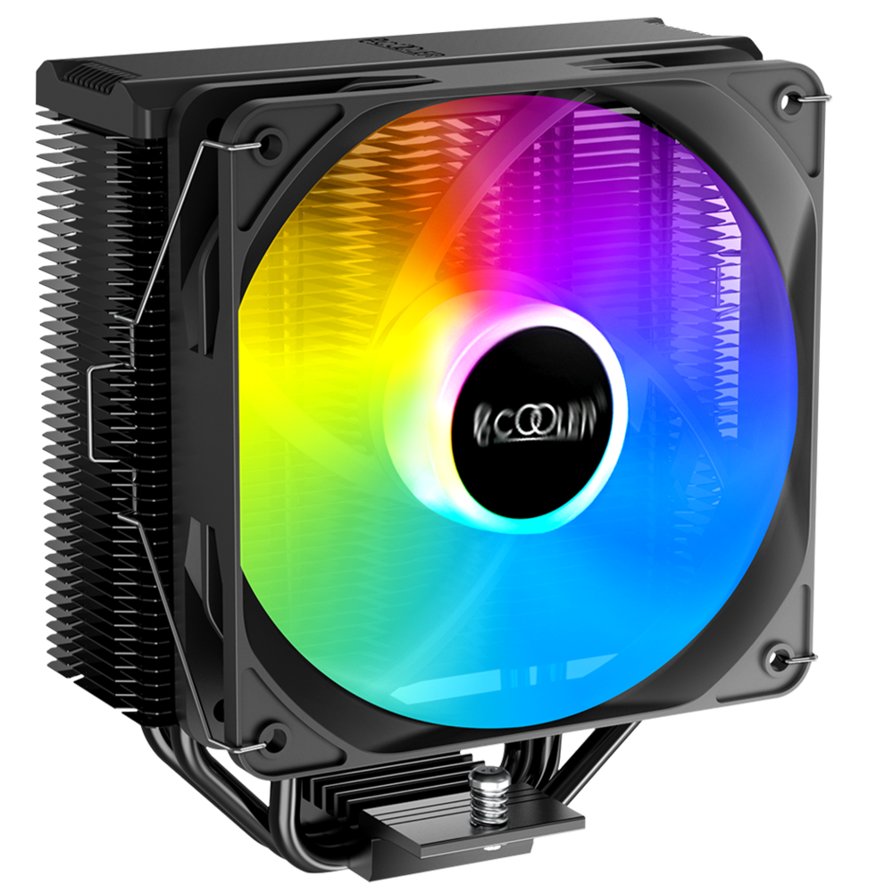 Кулер PCCooler Paladin EX300S Soc-115X/1200/1700/AM4 4pin 28.6dBa 125W Al+тепл.трубки