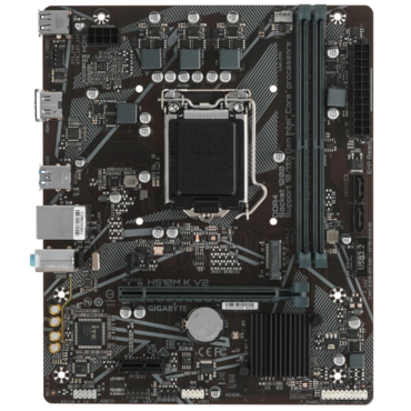 М/плата Gigabyte H510M K V2 Soc-1200 Intel H470 2xDDR4 mATX AC`97 8ch(7.1) GbLAN+HDMI
