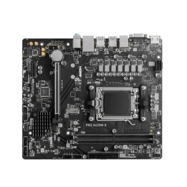 М/плата MSI PRO A620M-E SocketAM5 AMD B650 2xDDR5 mATX AC`97 8ch(7.1) GbLAN RAID+VGA+HDMI