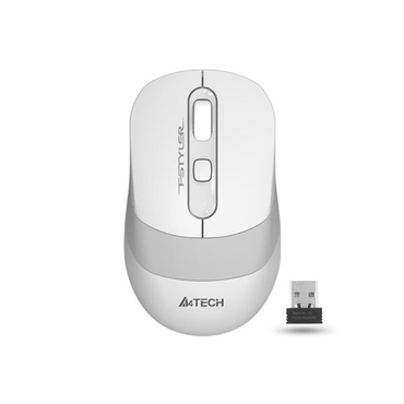 Мышь A4Tech Fstyler FG10 беспроводная, 2000dpi,USB, бело-серый