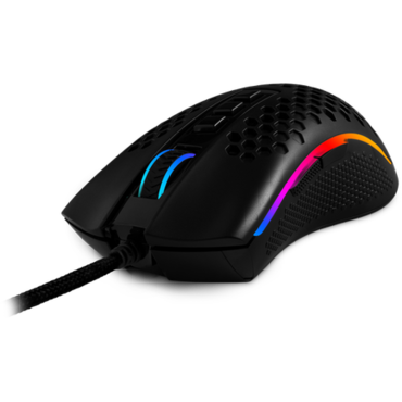 Мышь Redragon Storm игровая, 12400dpi, подсветка, USB, чёрный