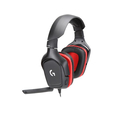 Наушники Logitech G332 с микрофоном, USB, чёрно-красный (981-000757) — основная фотография