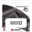 Память USB 3.2 32 GB Kingston DataTraveler Kyson, металл/черный (DTKN/32GB) — основная фотография