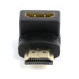 Переходник HDMI-HDMI Cablexpert 19F/19M  угловой соединитель 90 градусов  золотые разъемы  пакет A- — основная фотография