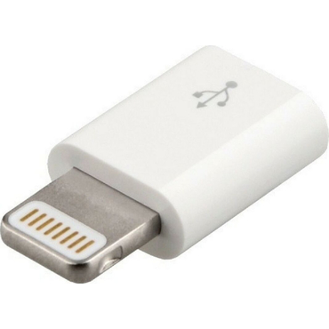 Переходник microUSB 2.0 - Apple Lighting Continent ADP-1001WT /OEM