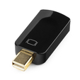 Переходник miniDisplayPort - DisplayPort, черный, пакет Cablexpert — основная фотография