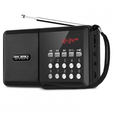 Радиоприемник Sven PS-60 RMS 3W FM, USB, SD, дисплей, часы, фонарь, питание от аккумулятора, черный — основная фотография