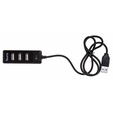 Разветвитель USB 2.0 Buro BU-HUB4-0.5L-U2.0 4порт. Черный — основная фотография