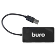 Разветвитель USB 2.0 Buro BU-HUB4-U2.0-SLIM 4порт. Черный — основная фотография