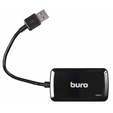 Разветвитель USB 3.0 Buro BU-HUB4-U3.0-S 4порт. Черный — основная фотография
