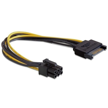 Разветвитель питания SATA->PCI-Express 6pin  для подключения в/к PCI-Е (6pin) CC-PSU-SATA Cablexper