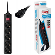 Сетевой фильтр Buro 500SH-1.8-UPS-B 1.8м (5 розеток) в коробке черный (цена за 1шт) — основная фотография