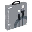 Кабель USB 2.0 AM - Lightning(M) (1м) 8P, TFN-CFZLIGUSB1MGR  (graphite) — основная фотография