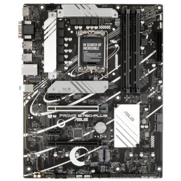 М/плата ASUS PRIME B760-PLUS, LGA1700, B760, 4*DDR5, HDMI+DP+VGA, 4xSATA3 + RAID, M2, Audio, Gb LAN, USB 3.2, USB 2.0, ATX; 90MB1EF0-M0EAY0