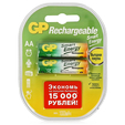 Аккумулятор GP 100AAHCSV-2CR2 AA 1000mAh (2шт) — основная фотография