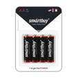 Батарейка солевая тип АА/R6, SmartBuy (4шт в блистере) — основная фотография