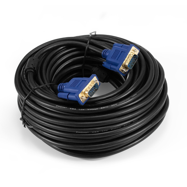 Кабель Exegate EX294727RUS VGA Pro ExeGate EX-CC-PVGA-15M15M-20.0 (15M/15M, 20м, 2 фильтра, позолоченные контакты, экран)