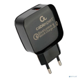 Зарядное устройство сетевое Cablexpert  MP3A-PC-41 18Вт, 3А, QC3.0, 1xUSB, ,черный, пакет — основная фотография