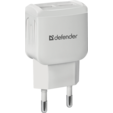 Зарядное устройство сетевое Defender UPA-22 белый, 2xUSB, 2.1А — основная фотография