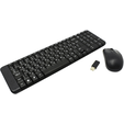 Комплект клавиатура + мышь Logitech MK220 беспроводной, USB, чёрный (920-003236) — основная фотография