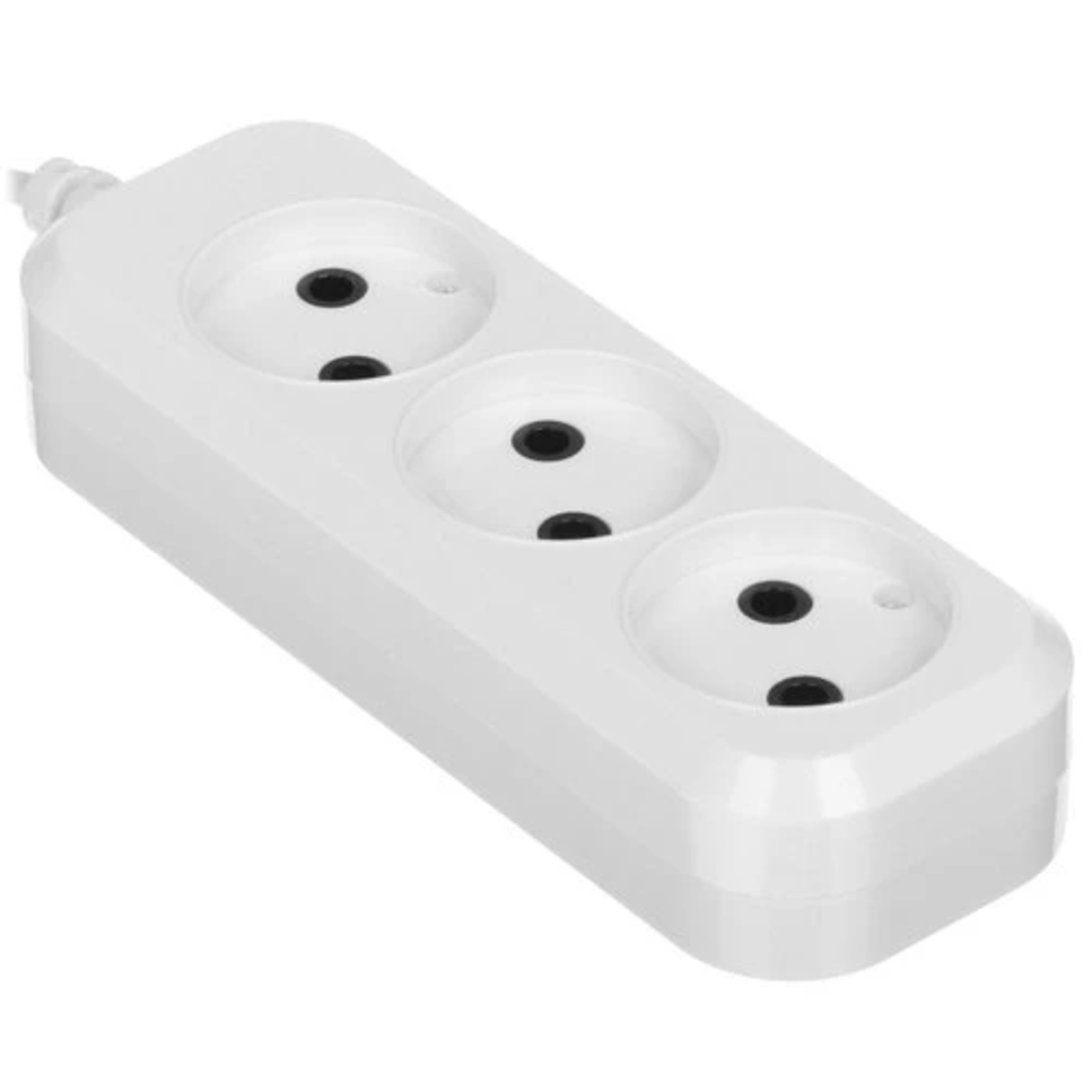 Сетевой удлинитель Buro BU-PSL3.3/W 3м (3 розетки) белый (пакет ПЭ)