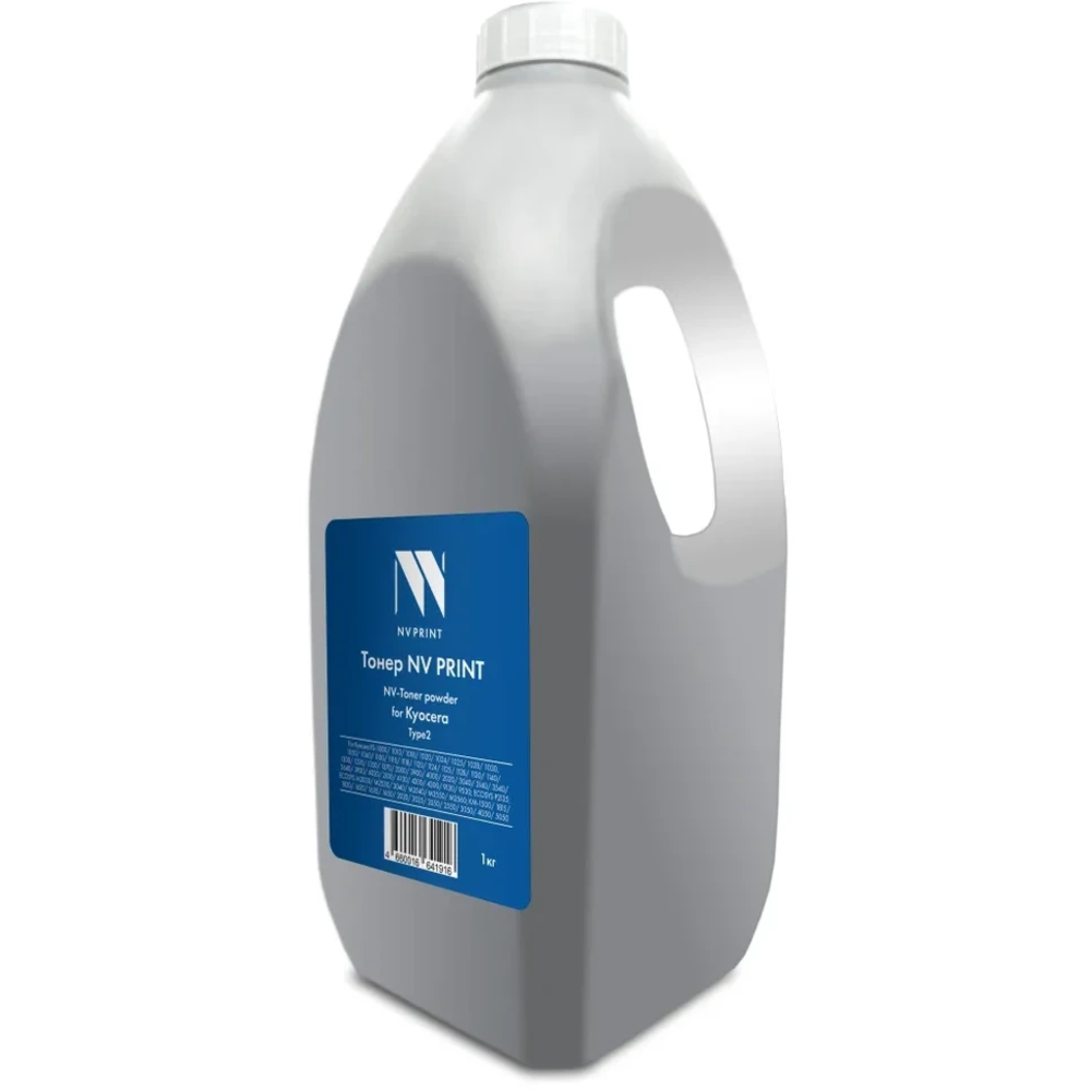 Тонер (Б.1000г) NV Print NV-Kyo-Type2-1kg Черный для Kyocera Ecosys P2035,P2135, FS-1120, 1320, 1370, 1040, 1020, 1120, FS-1060, 1025/1125, P2235, M21