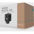 Кулер DEEPCOOL AG500 DIGITAL BK LGA1700/1200/115X/AM5/AM4 (12шт/кор, TDP 240W, PWM, Fan 120mm, 5 тепл. трубок) RET — основная фотография