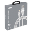 Кабель USB 2.0 AM - Lightning(M) (1м) 8P, TFN-CFZLIGUSB1MWH  (White) — основная фотография