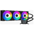 Система водяного охлаждения PCCooler DA360 ARGB BK (280W, 360mm, Black, ARGB/ Fans: 3x120mm, 72.1CFM, 33.8dBA, 1800RPM/ Pump height 55mm, 28dBA, 3000R — основная фотография