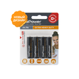 Батарейка GoPower R6 AA BL4 Heavy Duty 1.5V (4/48/576) блистер (4 шт.) — основная фотография