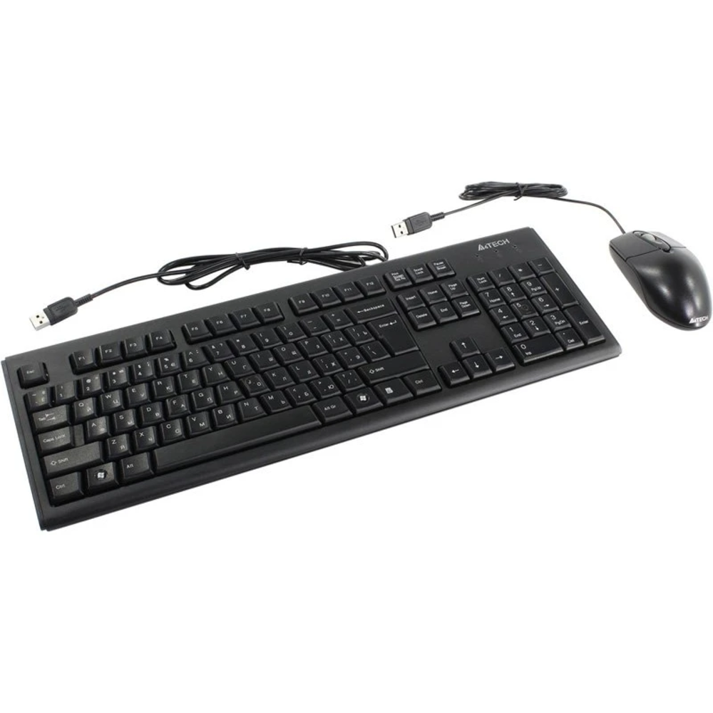 Комплект клавиатура + мышь A4Tech KRS-8372, USB, чёрный