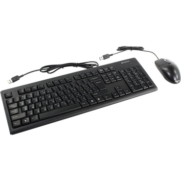 Комплект клавиатура + мышь A4Tech KRS-8372, USB, чёрный