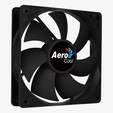 Вентилятор Aerocool Force 12 PWM 120x120mm 4-pin 27.5dB 139gr, черный — основная фотография
