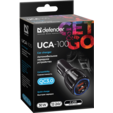 Зарядное устройство автомобильное Defender UCA-100 2xUSB, QC3.0+2.4A — основная фотография