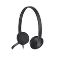 Наушники Logitech H340 с микрофоном, USB, чёрный (981-000509) — основная фотография