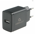 Зарядное устройство сетевое Cablexpert MP3A-PC-55, 10.5Вт, 2.1А, 1хUSB, чёрный, пакет — основная фотография