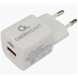 Зарядное устройство сетевое Cablexpert MP3A-PC-59, 20Вт GaN, 3А, QC4.0/PD, 1xType-C, белый, пакет — основная фотография