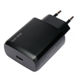 Зарядное устройство сетевое Cablexpert MP3A-PC-60 20Вт GaN, 3А, QC4.0/PD, 1xType-C, черный, пакет — основная фотография