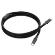 Кабель TypeC-TypeC 100W LED, 1,5м. черный TFN (TFN-C-DG-CC15M-BK) — основная фотография