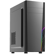 Системный блок CityLine Game a8410-2 Ryzen5-5600/16G/RTX3050-6G/SSD512G/RGB-LED/SM06/[500W]Black — основная фотография