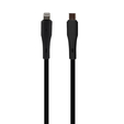 Кабель USB Type-C - Lightning, 30W, черный, силикон, 1 м., Perfeo ELASTIC (C1007) — основная фотография