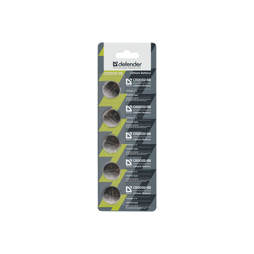 Батарейка Defender CR2032-5B 5 шт. в блистере