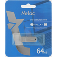 Память USB 3.0/Type-C 64 GB Netac U785C, металл. серебристый (NT03U785C-064G-30PN) — основная фотография