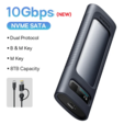 Корпус SSD Baseus M2 NVMe SATA Dual Protocol 10 Гбит/с M.2 к USB Type C 3.2 Gen 2 — основная фотография