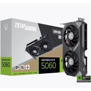 Видеокарта Zotac RTX5060 TWIN EDGE OC 8GB GDDR7 128bit 3xDP HDMI 2FAN MEDIUM PACK